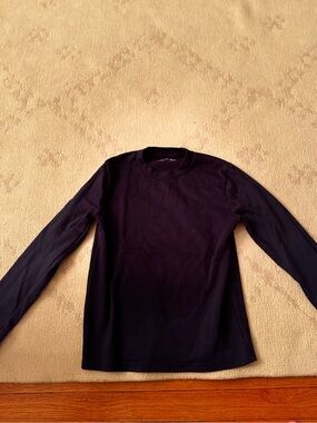 abercrombie kids Navy Long-Sleeve Crew Shirt